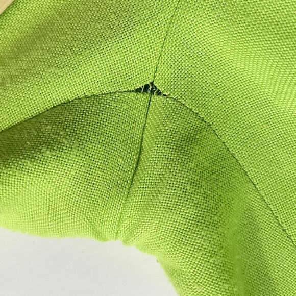 Vintage 90s Paola Quadretti Blazer & Trousers Suit Set Citron Neon Green Retro - Picture 14 of 16